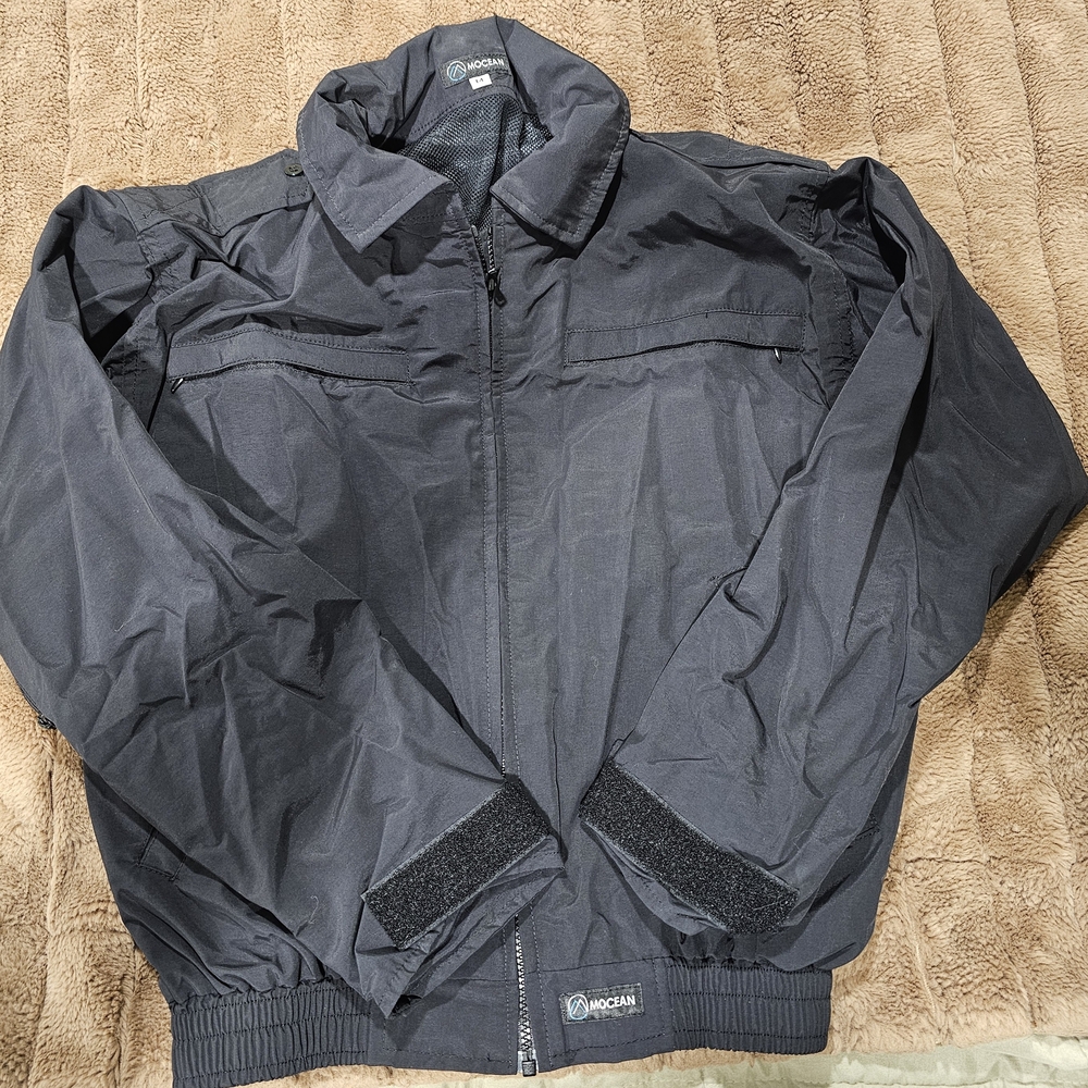 Men's Black Windbreaker Jacket